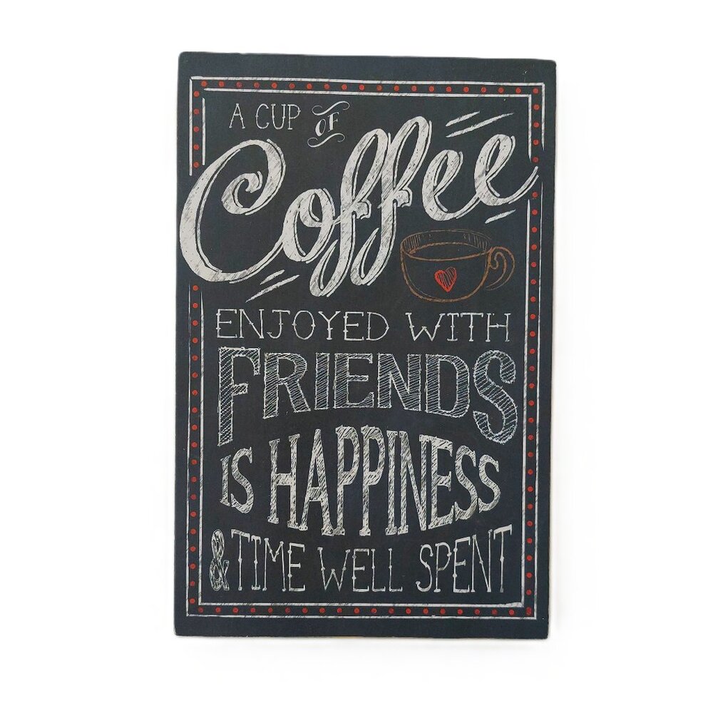 "A Cup of Coffee" Wall Plaque